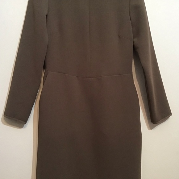 NWOT Aritzia Wilfred Chalet Brown Vilard Long Sleeve Crewneck Round Neck Dress 0 - Picture 7 of 12